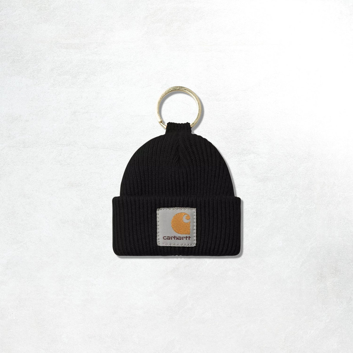 Carhartt WIP Mini Watch Hat Keychain: Black