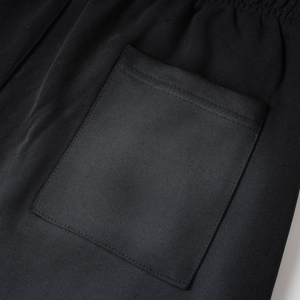 THAT'S A AWFUL LOT OF COUGH SYRUP Black Graphic Drawstring Shorts