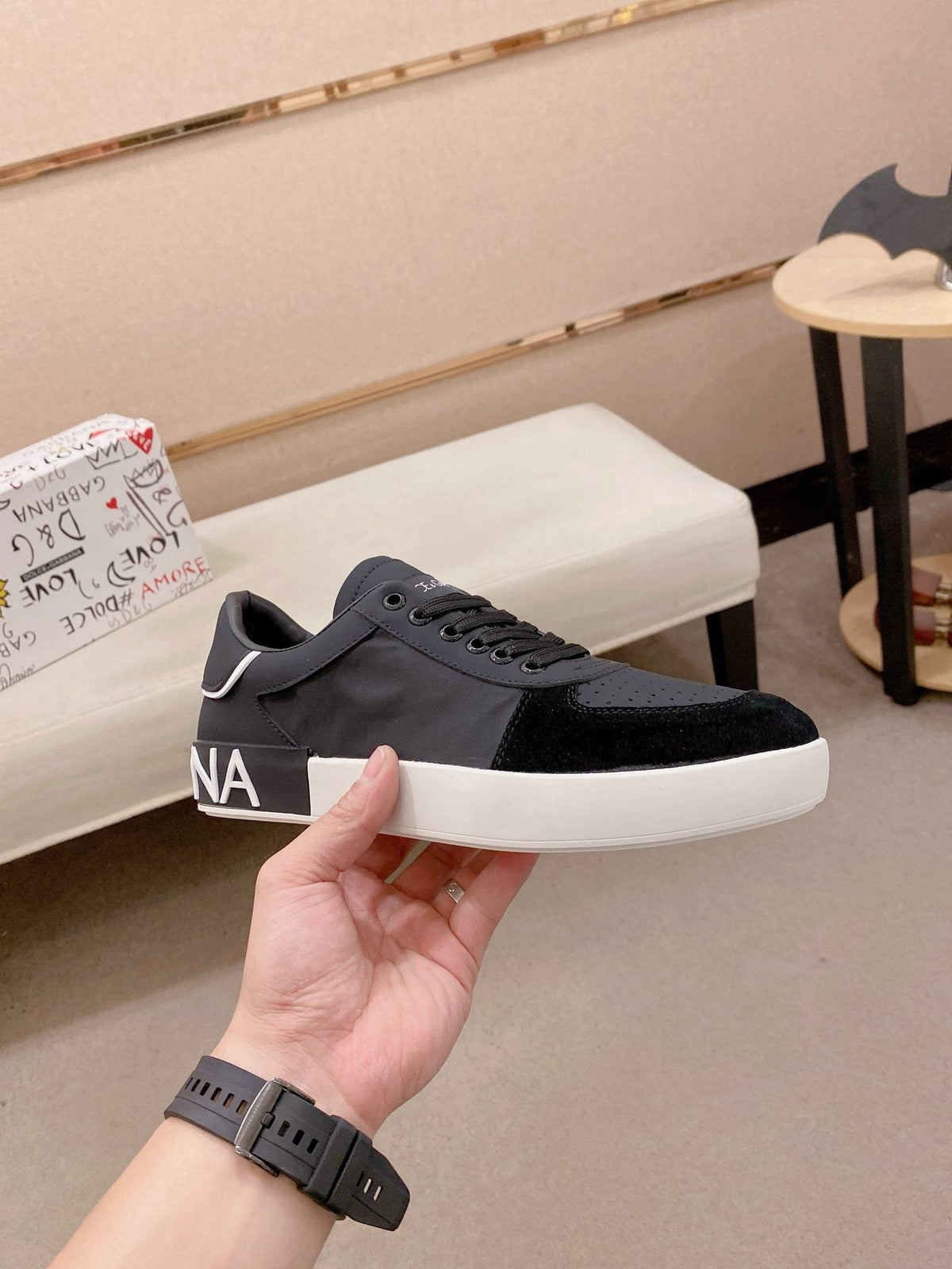 Dolce & Gabbana Contrast Low-Top Sneakers